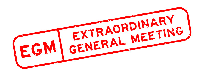 image of wording stating EGML Extraordinary General Meeting