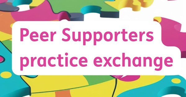 graphic about a peer support event