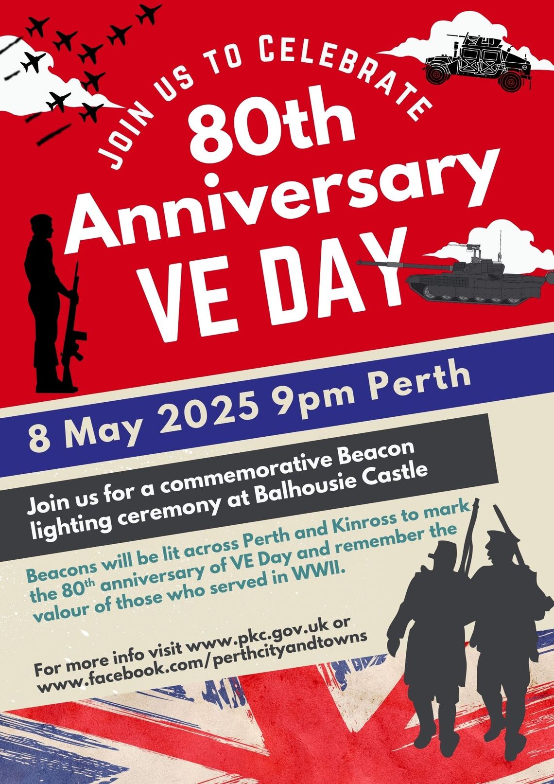 VE Day 80 commemorative events 8th May 2025